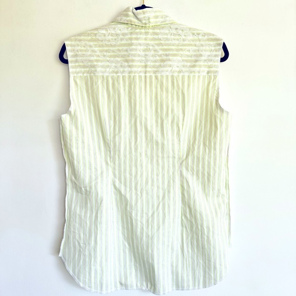 Ears Of Buddha Chrissy Sleeveless Silk Button Down Top Lace Detail Size XS‎ - Picture 6 of 13